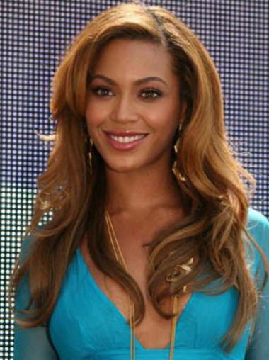 Perruques Beyoncé Brune 20" Sans Frange Incroyable