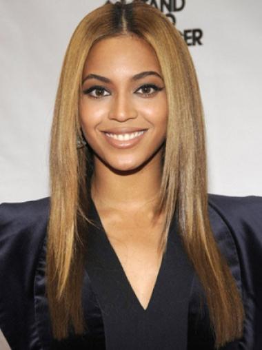 Perruques Beyoncé Brune 18" Multicouche Lisse