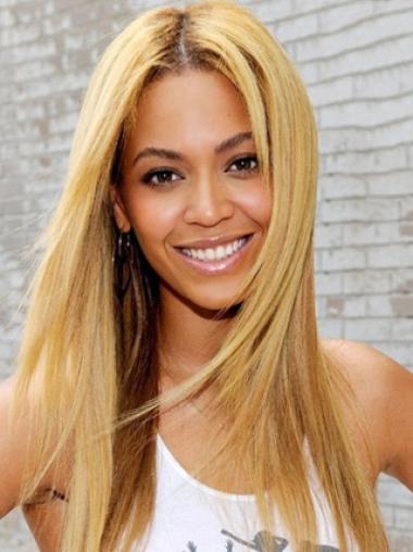 Perruques Beyoncé Blonde 20" Sans Frange Doux