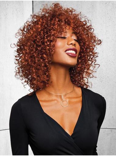 Perruques Afro-Americaines Courte Bouclé 12" Sans Frange