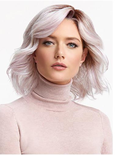 Rose Multicouche Bouclé 12" Cheveux Synthétique Perruques Lace Front