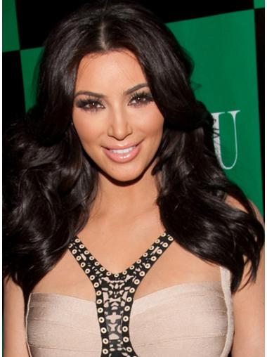 Perruques Kim Kardashian 21" Naturelle Noir