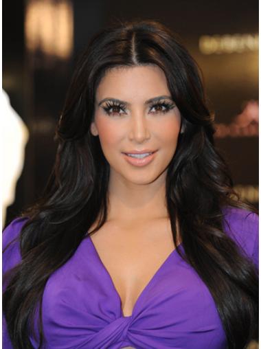 Perruques Kim Kardashian 27" Propre Noir
