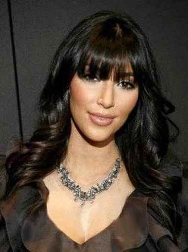 Perruques Kim Kardashian Élégant 18" Ondulé Tresse