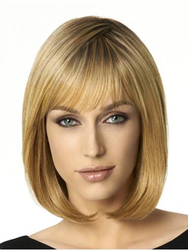 Perruques Moyennes 12" Invraisemblable Blonde