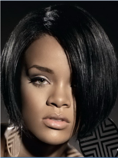 Perruques Rihanna Multicouche Noire Lace Front Magnifique