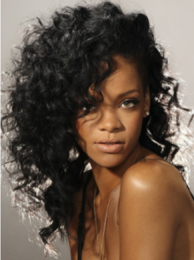 Perruques Rihanna Sans Frange Noire Lace Front style
