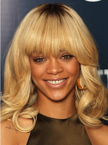 Perruques Rihanna Avec Frange Blonde Lace Front Bien