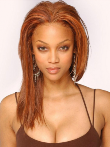 Perruques Tyra Banks 16" Lisse Auburn Confortable