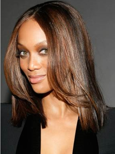 Perruques Tyra Banks 14" Lisse Auburn Moderne
