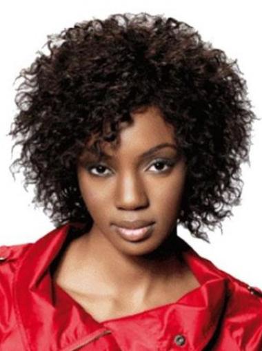 Perruques Afro-Americaines Style Brune Longueur de Menton Frisée