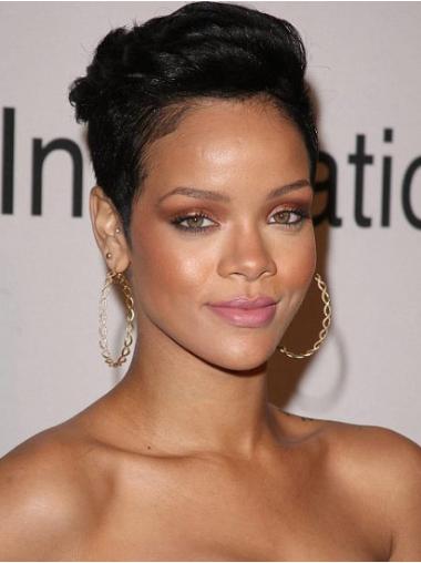 Perruques Rihanna 4" Haute Qualité Noir