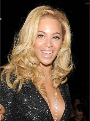 Perruques Beyoncé Propre Blonde Longueur d'Epaules Ondulé 