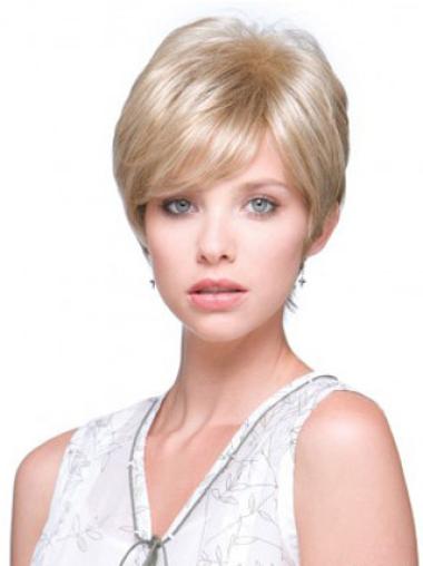 Perruques Monofilament 6" Style Blonde
