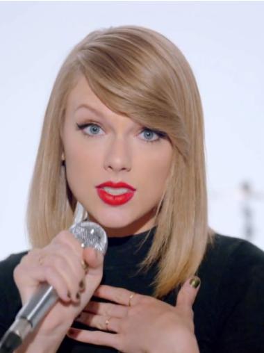 Perruques Incroyable Longueur d’Epaule Lisse Blonde Taylor Swift Inspired