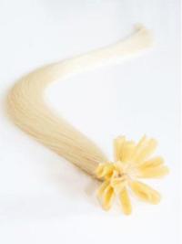Ongle/U Extensions de Cheveux Blonde Lisse