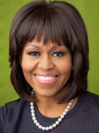 Perruques Michelle Obama Avec Frange 10" Lace Front